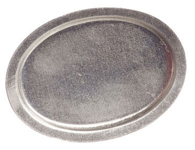 Dollhouse Miniature Oval Tray (Tin), 6Pc